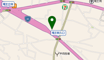 [EV]東日本三菱自動車販売(株) 竜王店 (電動DS)の地図画像