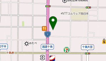 [EV]京都三菱自動車販売(株) 本社十条店 (電動DS)の地図画像