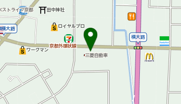 [EV]京都三菱自動車販売(株) 伏見店の地図画像