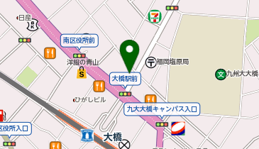 [EV]九州三菱自動車販売(株) 大橋店の地図画像