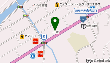 [EV]長崎三菱自動車販売(株) オートモール多良見店の地図画像