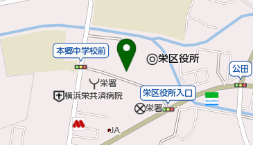 [EV]横浜市 栄区役所総合庁舎 (栄区役所駐車場)の地図画像