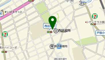 [EV]横浜市 西区役所駐車場の地図画像