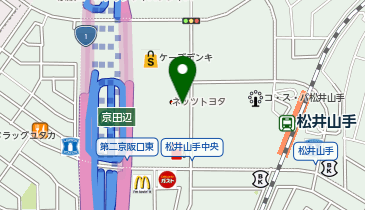 [EV]ネッツトヨタヤサカ(株) 松井山手店の地図画像