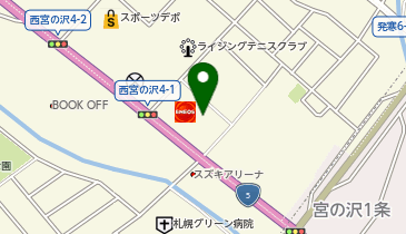 [EV]北海道エネルギー(株) ENEOS チャレンジ手稲インターSSの地図画像