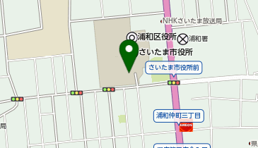 [EV]さいたま市 浦和区役所の地図画像