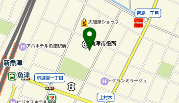 [EV]魚津市役所庁舎の地図画像