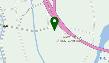 [EV]吉岡町 道の駅 よしおか温泉 リバートピア吉岡の地図画像