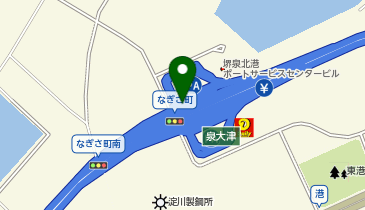[EV]阪神高速道路(株) 阪神高速4号湾岸線 泉大津PA (北行・海側)の地図画像