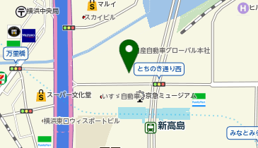 [EV]日産自動車(株) グローバル本社 ピロティーの地図画像