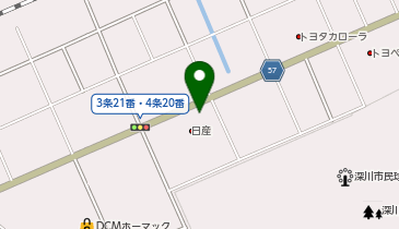 [EV]旭川日産自動車(株) 深川店の地図画像