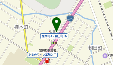[EV]旭川日産自動車(株) 富良野店の地図画像