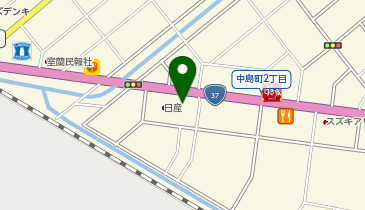 [EV]札幌日産自動車(株) 室蘭中島店の地図画像