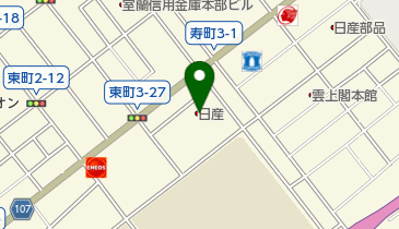 [EV]札幌日産自動車(株) くるまるく室蘭の地図画像