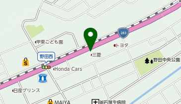 [EV]岩手三菱自動車販売(株) 釜石野田店の地図画像