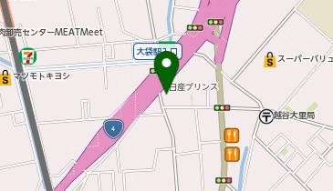 [EV]日産プリンス埼玉販売(株) 越谷大袋店の地図画像