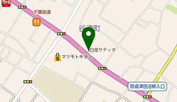 [EV](株)日産サティオ千葉 津田沼店の地図画像