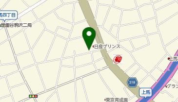 [EV]日産東京販売(株) 上馬店の地図画像