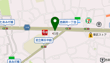 [EV]日産東京販売(株) 西新井大師店の地図画像