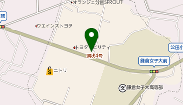 [EV]日産神奈川販売(株) 鎌倉大船店の地図画像