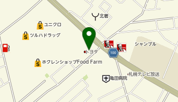 [EV]函館トヨタ自動車(株) 中央店の地図画像