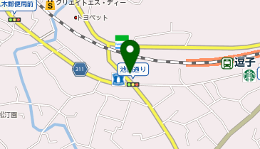 [EV]日産神奈川販売(株) 逗子店の地図画像