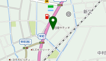 [EV](株)日産サティオ富山 砺波店の地図画像