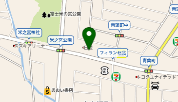 [EV]静岡日産自動車(株) 富士青葉店の地図画像