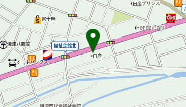 [EV]静岡日産自動車(株) 焼津インター店の地図画像