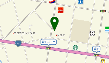 [EV]青森トヨタ自動車(株)・ネッツトヨタ青森(株) TwinPlaza城下の地図画像