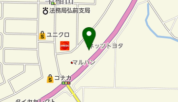 [EV]ネッツトヨタ青森(株) ツインプラザ弘前城東店の地図画像