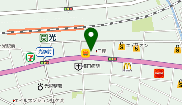[EV]山口日産自動車(株) 光店の地図画像