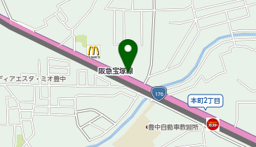[EV]日産大阪販売(株) 豊中北店の地図画像