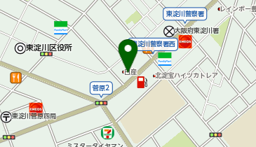 [EV]日産大阪販売(株) 豊里店の地図画像