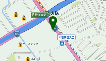 [EV]長崎日産自動車(株) 大塔営業所の地図画像
