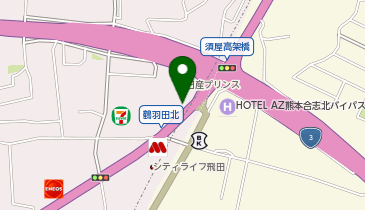 [EV]日産プリンス熊本販売(株) 北部支店の地図画像