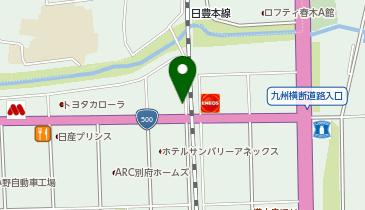 [EV]日産プリンス大分販売(株) 別府東店の地図画像