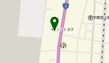 [EV]ネッツトヨタ栃木(株) 宇都宮台新田店の地図画像