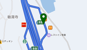 [EV]中日本高速道路(株) NEXCO中日本 名神高速道路 多賀SA (下り)の地図画像