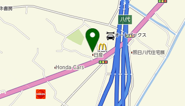 [EV]熊本日産自動車(株) 八代インター支店の地図画像