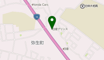 [EV]日産プリンス千葉販売(株) 柏プラザ店の地図画像