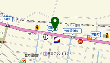 [EV](株)日産サティオ岡山 笠岡店の地図画像