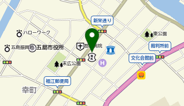 [EV]五島市中央町商店街連盟 中央町商店街 駐車場の地図画像