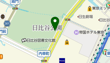 [EV]東日本高速道路(株) 日比谷自動車駐車場の地図画像