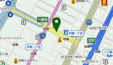 [EV](公財)東京都道路整備保全公社 東京都八重洲駐車場の地図画像