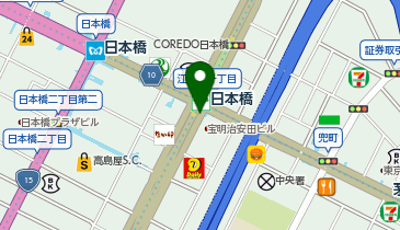 [EV](公財)東京都道路整備保全公社 東京都日本橋駐車場の地図画像