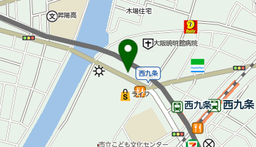 [EV]大阪市 此花会館 梅香殿駐車場の地図画像