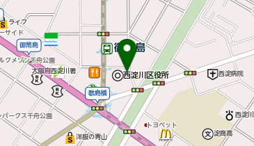 [EV]大阪市 西淀川区役所 地下Pの地図画像