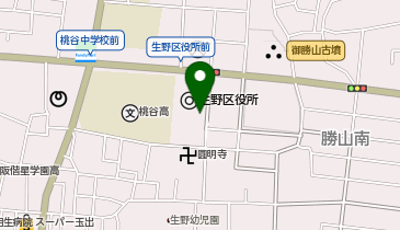 [EV]大阪市 生野区役所 地下駐車場の地図画像