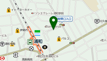 [EV]さいたま市 市営浦和駅東口駐車場 (浦和パルコ地下2階)の地図画像